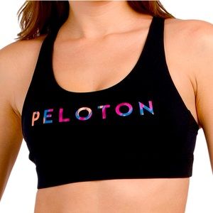 Peloton black sports bra